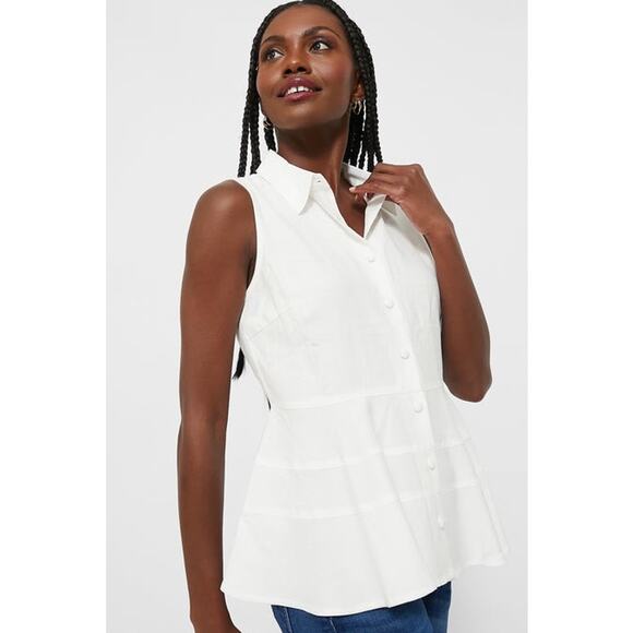 TUCKERNUCK Pomander Place Black Sleeveless Ashlen Blouse NWT Size Large - Picture 5 of 10